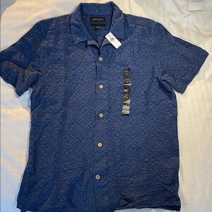 Men’s Linen Short Sleeve Button Down, Banana Republic, M
